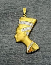 333/ 8KT Bicolor, Gold Anhänger, Ägypten, Nofretete, guter Zustand