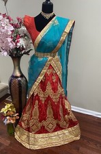 Bollywood Designer Net Bridal Party wear Lehanga Choli