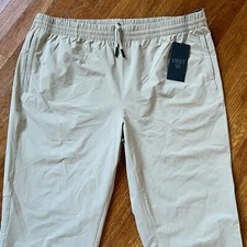 New VRST Jogger Pants Men XL Slim Nylon Stretch Odor Moisture Lite Tech Golf