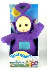 Vintage Teletubbies Tinky Winky PVC Doll, 1998 Playskool, New Purple Toy Vintage