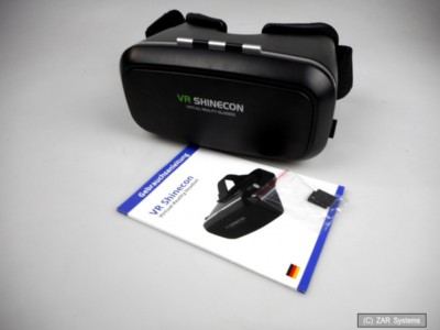 OneButton 141 4000 VR Shinecon, Virtual Reality Brille für 3D Filme und Spiele