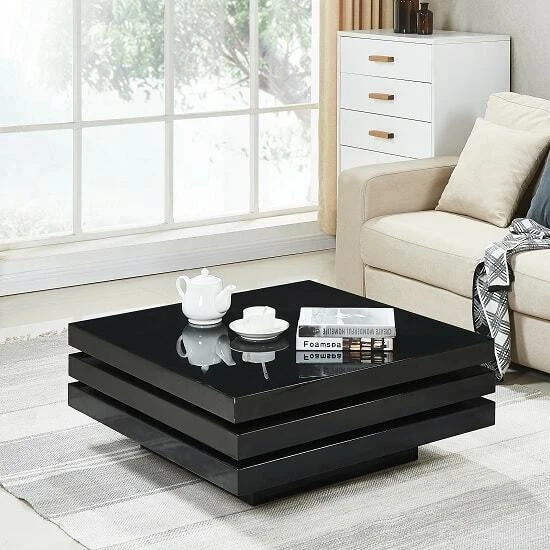 Square rotating coffee table deals