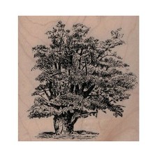 NEW Leafy Tree RUBBER STAMP, Tree Stamp, Woods Stamp, Outdoor Stamp, Tree Stamp