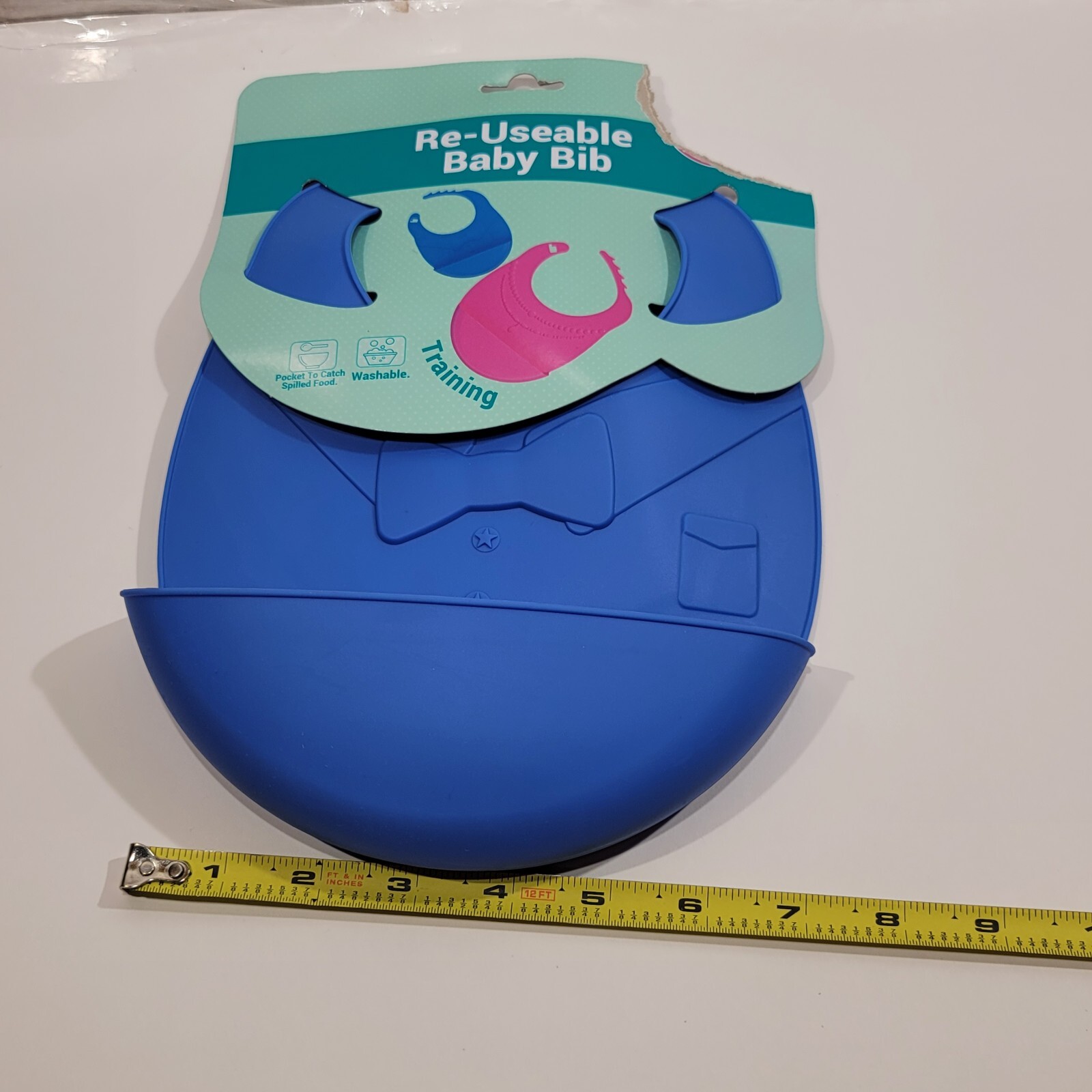 Baby Bib Reusable With Food catcher Handwash Plastic