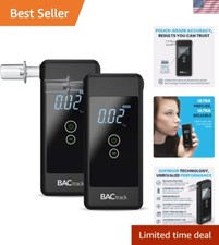 Professional Accuracy Trace Breathalyzer Set  Easy One-Button Operation, 2 Pack