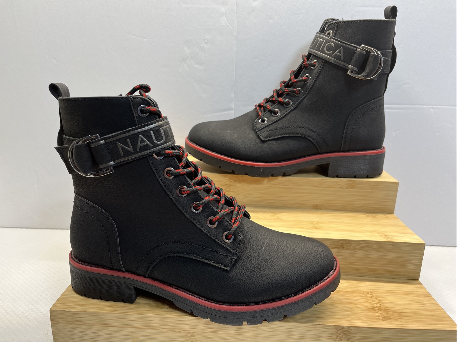 Acacia Midi Combat Boots Black 