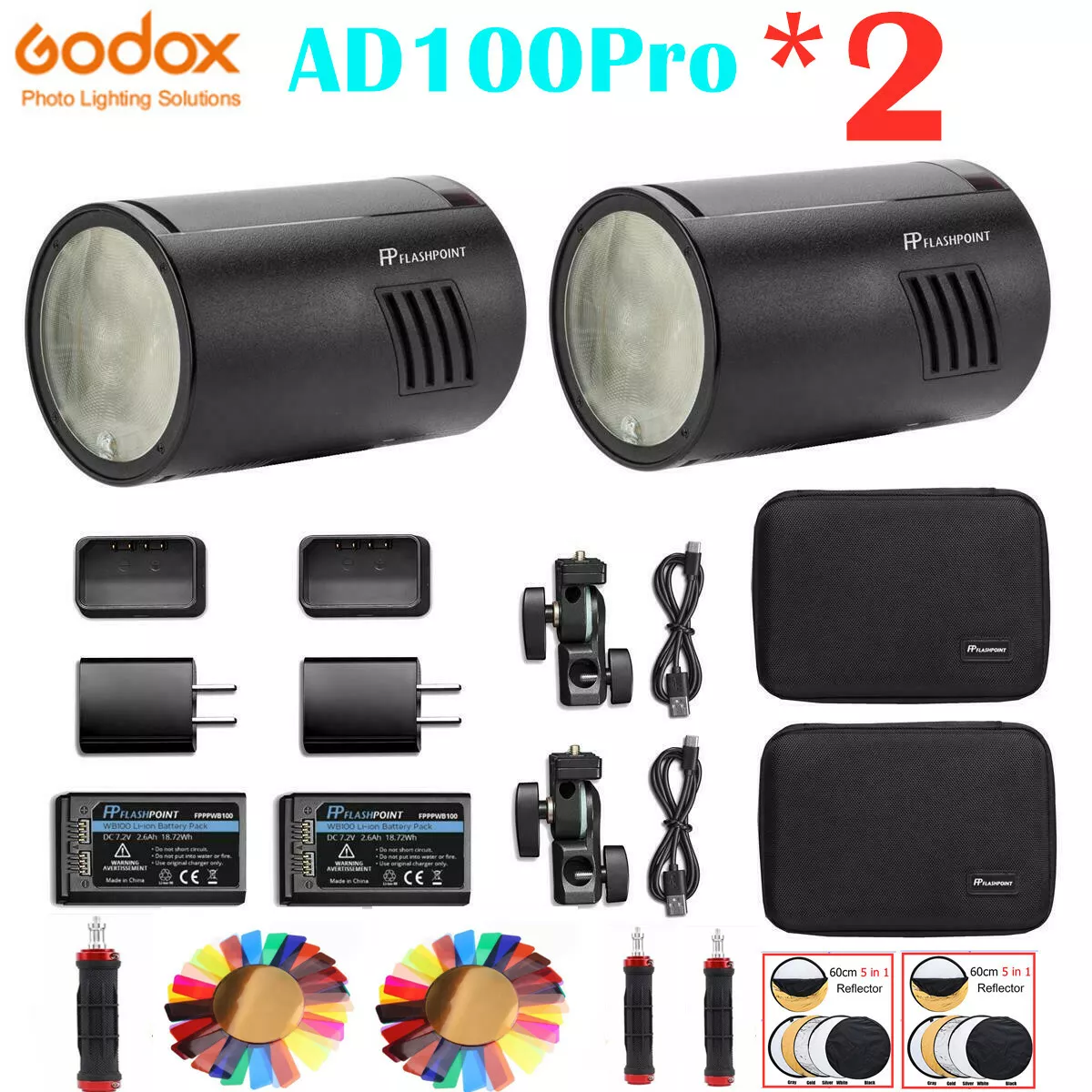GODOX AD100Pro AD100 Pro Pocket Flash Light Wireless HSS TTL 1
