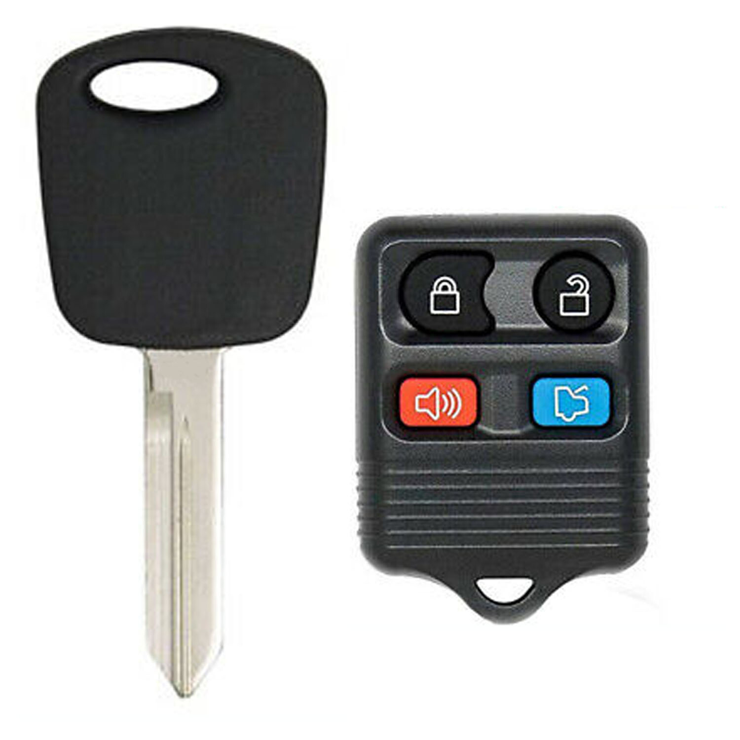 New Transponder Chipped Car Key H72 and 4 Buttons Keyless Entry Remote