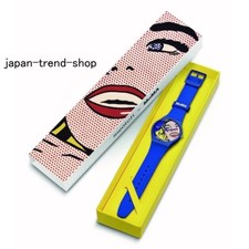 SWATCH MoMA ART JOURNEY 2023 GIRL BY ROY LICHTENSTEIN THE WATCH Blue SUOZ352 New
