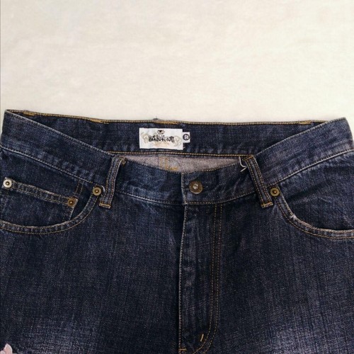 Karakuri Tamashii Men's Denim Jeans Half Pants Sakura Embroidered Size 32 - Picture 5 of 18