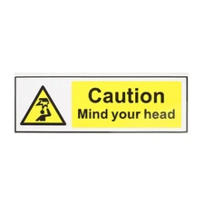 1PC Watch Your Head Sticker Self Adhesive Sign Practical Caution Warning Sign