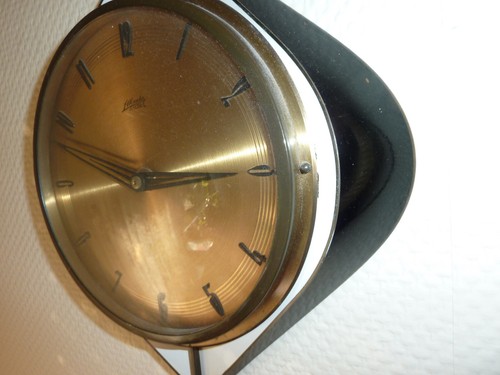 ATLANTA Wanduhr schweres Messinggehäuse 60er Jahre - Bild 2 von 4