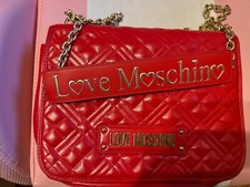 BORSA DONNA LOVE MOSCHINO quilted borsa a spalla con catena ROSSO ND  scelta=P R