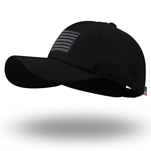 American Flag Hat Men Women Adjustable USA Baseball Cap Low One Size Black - Picture 3 of 8