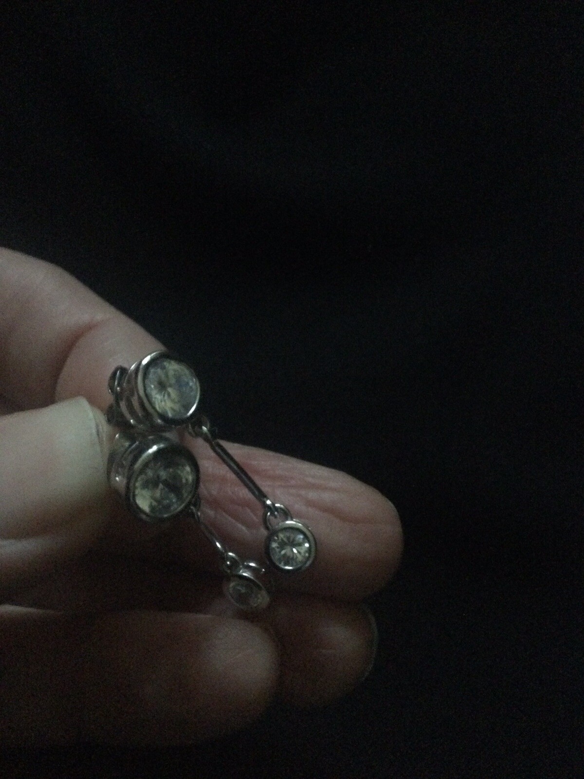 Bling! Rhinestone Dangle Earrings - image 3