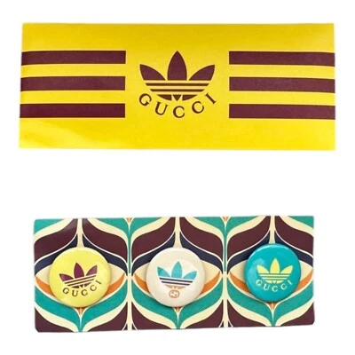 GUCCI novelty Tin Badges JAPAN Authentic novelty - Image 1 of 3