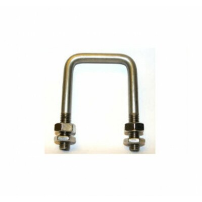 Vierkantschraube (C-Bolzen) M6 x 120 mm Gewinde, 114 x 132 mm Innenmaß - T304