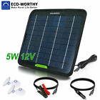 Eco-worthy L02BB18VEP5-1 12V 5W Portable Solar Panel Power Battery Charger