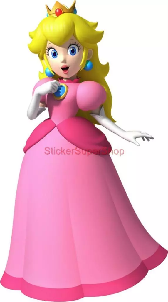 PRINCESS PEACH Vinyl Decal from Super Mario Bros. Choose a Character  Stickers Paper Peach, Super Mario Bros. 2