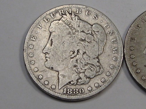 2 Argento Morgan Dollari: 1880 & 1884-o. #4 - Foto 2 di 7