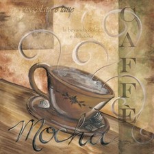 Ceramic Backsplash Tile Mural Coffee Kitchen/Bathroom - La Caffe III