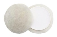 Craft-Equip PRO Ø125Mm Echtes Lammfell Polierpad Lamm Polierfell Polierschwamm
