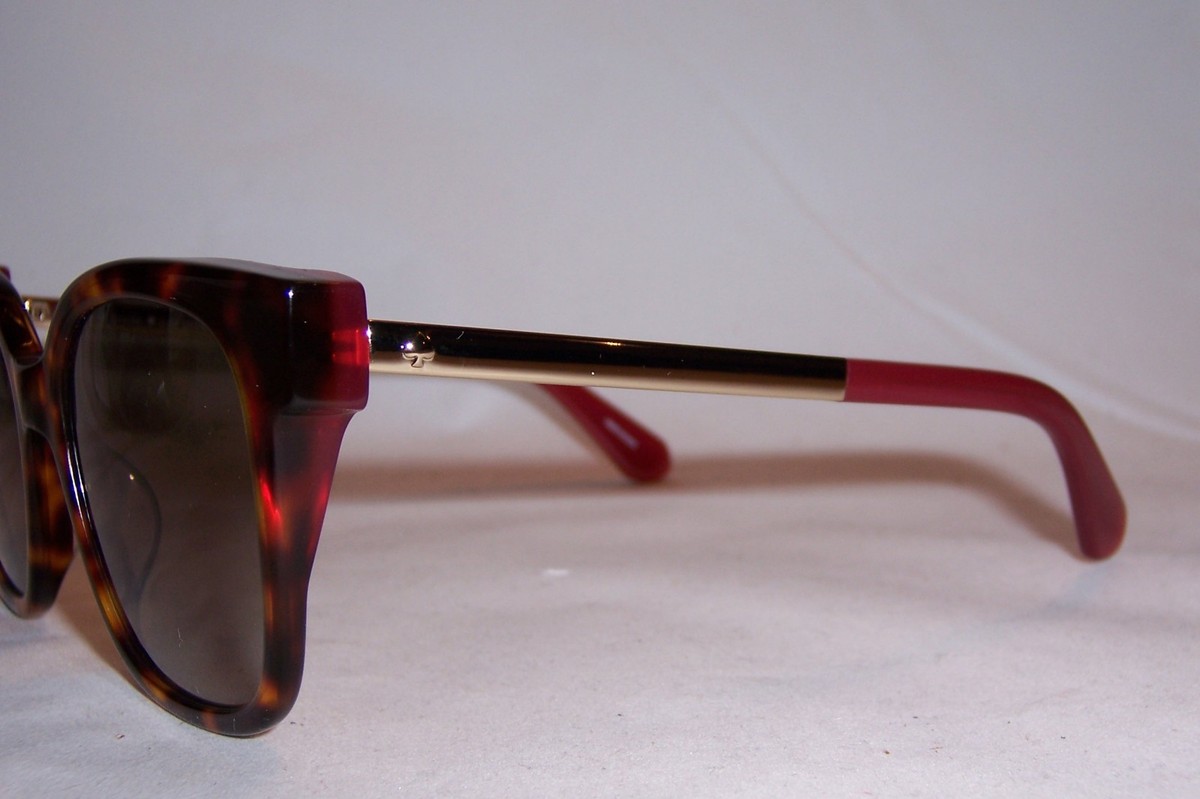 NEW KATE SPADE SUNGLASSES CAELYN/S 65T-HA HAVANA BURGUNDY  display picture 1