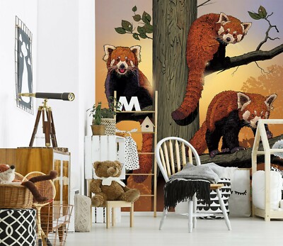 3D Cute Civet Cat O487 Wallpaper Wall Mural Removable Self-adhesive Vincent Amy