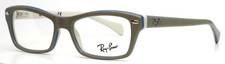 RAY BAN RB1550 3658 Grey On Azure Unisex Kids Rectangle Eyeglasses 46-15-125