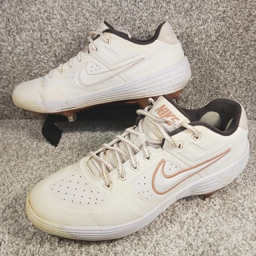 Nike Air Alpha Huarache Elite Zoom Softball Cleats Women's 10 White AJ7732-109