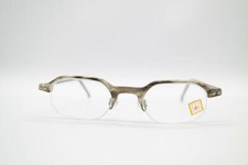 Vintage Metzler 5225 Brown Silver Black Half-Rim Glasses Frame NOS