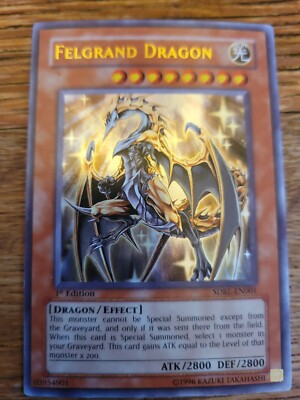 Felgrand Dragon 1st Edition - Ultra Rare Holo Foil Yugioh Card NA English  Card | eBay