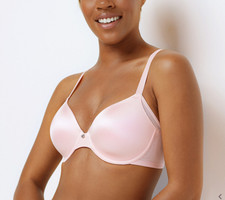 Breezies Smooth Radiance Underwire T-Shirt Bra-Seashell Pink-34D-NEW-A350858