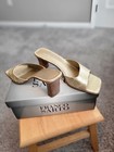 Franco Sarto Due Gold Crocco 3-1/4” Open Toe Heeled Sandals (Size 9M) — photo 6