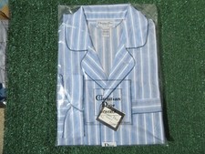 Brand New Christian Dior Monsieur Men's Medium Pajama Set Vintage Blue Stripe