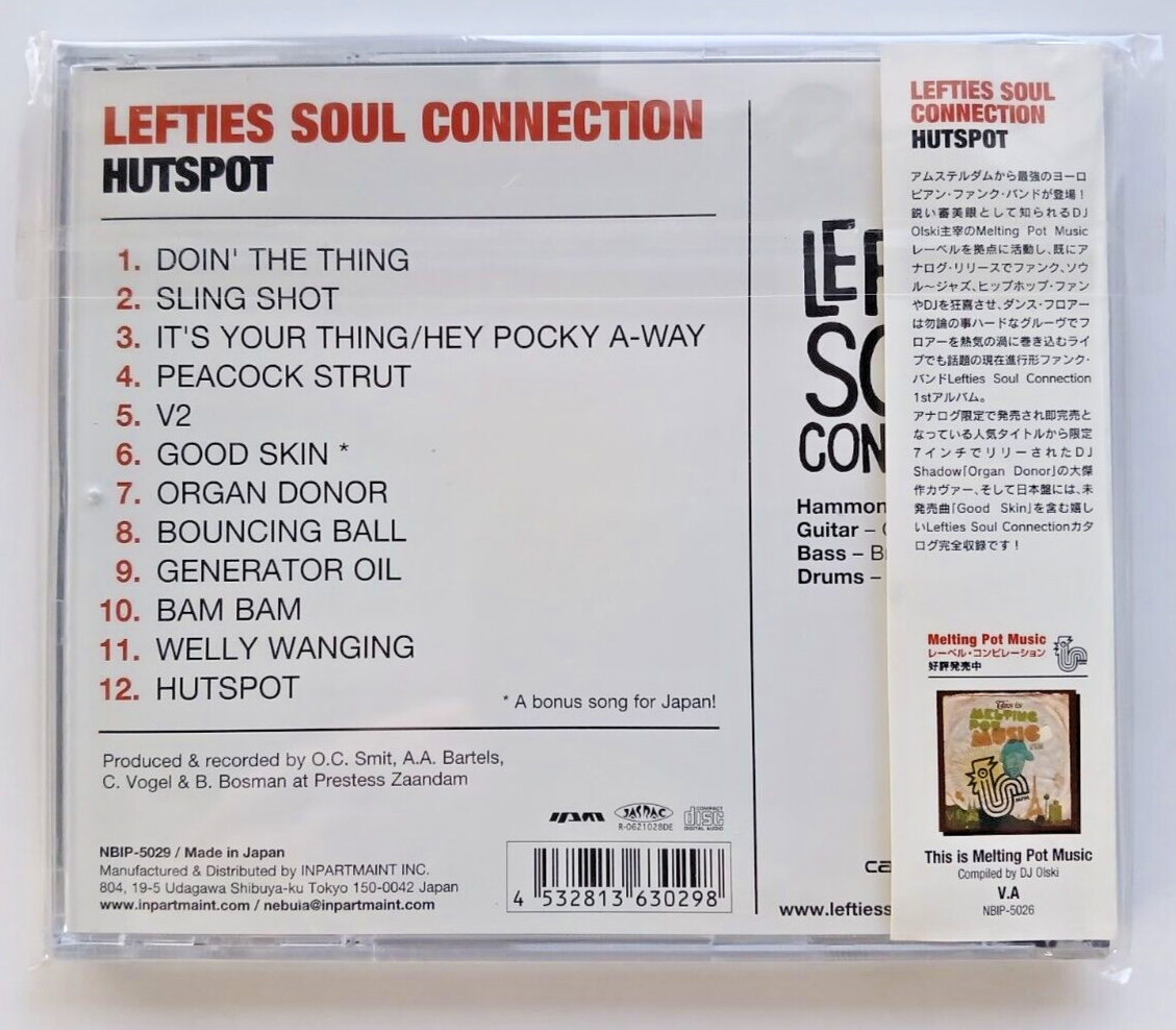 LEFTIES SOUL CONNECTION - HUTSPOT - CD - VG+ - NICE COPY - JAPAN
