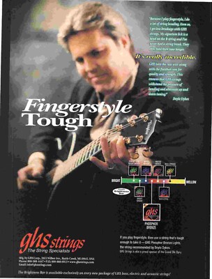 POT8 BILD/WERBUNG 11 X 8 DOYLE FÄRBEN - GHS SAITEN FÜR GITARRE