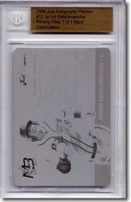 2006 Jarrod Saltalamacchia Rookie Printing Press Plate RC BGS 1/1