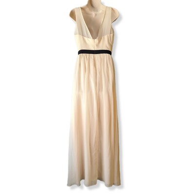 Chi Chi London Ivory Cream Embellished Maxi Dress Size 4 | eBay