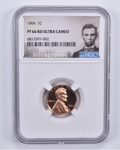 1964 Lincoln Memorial Cent PF66 UCAM RD NGC Special Label