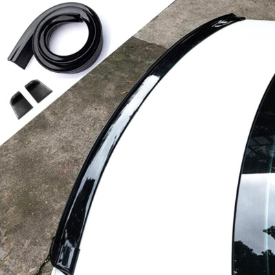 1,5M Universal Glänzend Schwarz Heckspoiler Spoilerlippe Heckflügel Ziergummi DE