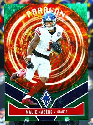 2025 Panini Phoenix Malik Nabers Paragon RC Green Winter  45/75