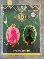 Disney PALM Wicked Duo Pin Glitter Glinda & Elphaba 2 Pin Set LE 200 - NEW