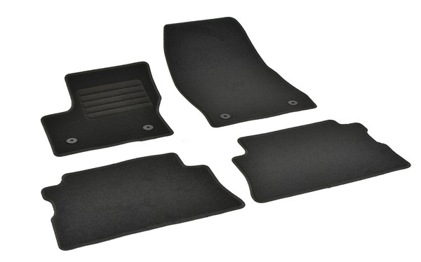 Passgenaue Schwarze Textilmatten Geeignet FüR Ford Kuga 2015 - 2019-image