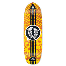 Black Label Skateboard Deck Jason Adams Curb Surfer Yellow 9.75