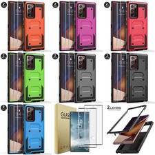 For Samsung Galaxy Note 20 Ultra Note20 Case Hard Cover / Glass Screen Protector