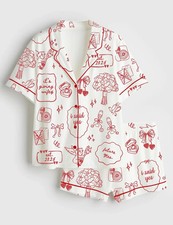 Valentine Gift - 3D Print Pajama Set Short