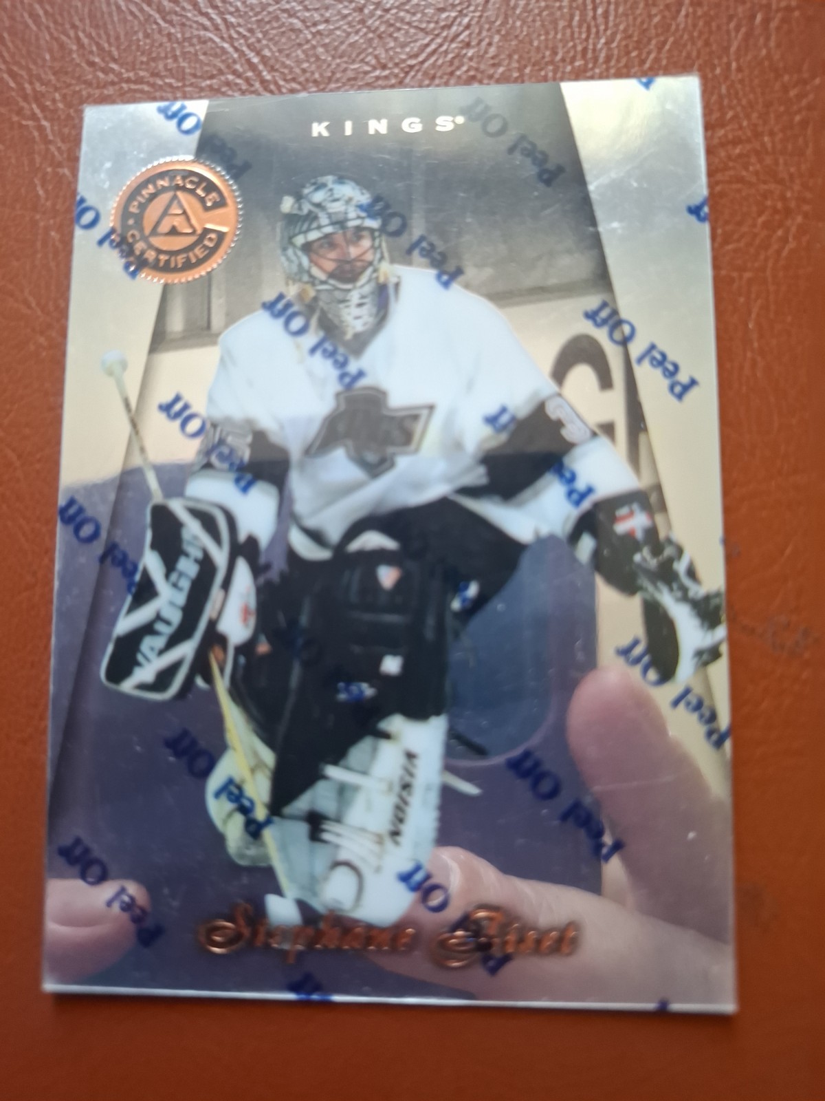 Stephane Fiset #14 1997 Pinnacle Certified Los Angeles Kings Hockey Card NHL NM