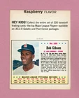 1963 Jell-O Back Panel #166 Bob Gibson St. Louis Cardinals Baseball Card READ