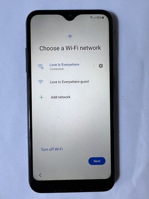 Samsung Galaxy A01 16GB SM-S111DL (Tracfone) Black AS-IS reset F.R.P. for parts!